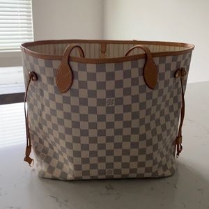 LOUIS VUITTON Neverfull MM Damier Azur
